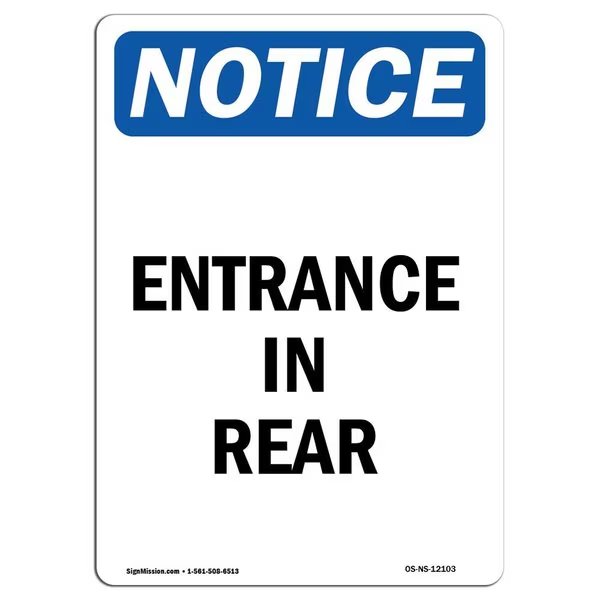 Safety Sign, OSHA Notice, 18